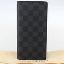 LOUIS VUITTON Damier Graphite Portefeuille Braza Wallet N62665 Auth am10217V-23