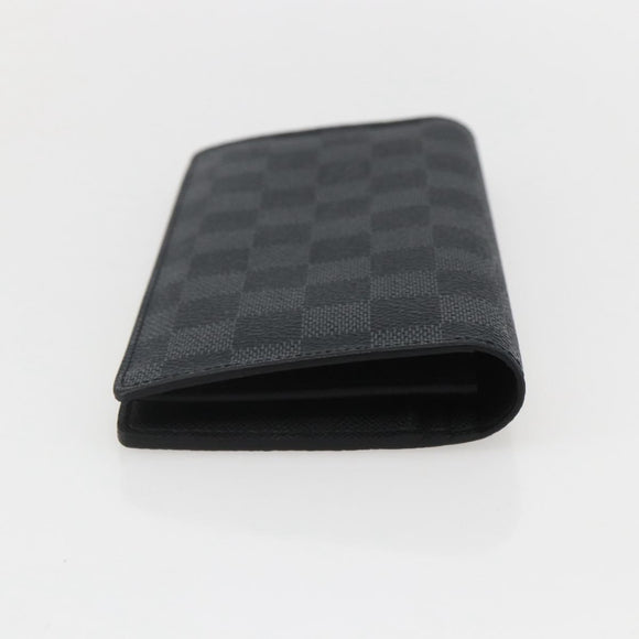 LOUIS VUITTON Damier Graphite Portefeuille Braza Wallet N62665 Auth am10217V