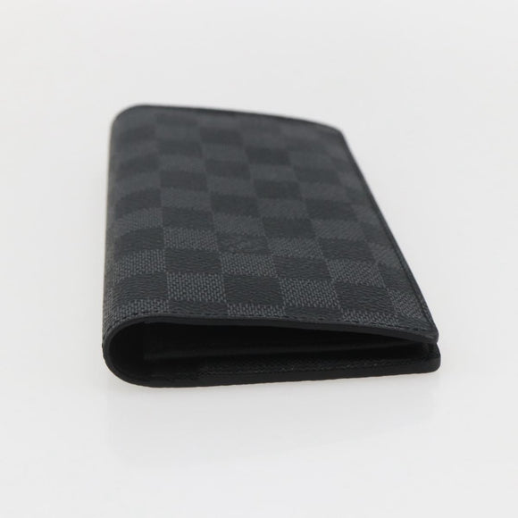 LOUIS VUITTON Damier Graphite Portefeuille Braza Wallet N62665 Auth am10217V