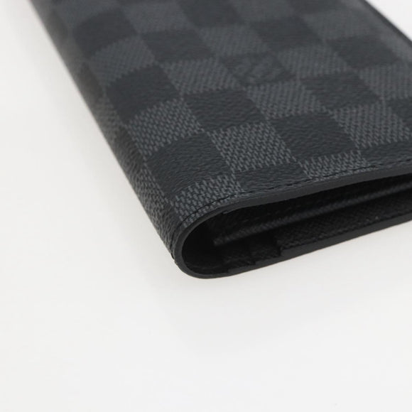 LOUIS VUITTON Damier Graphite Portefeuille Braza Wallet N62665 Auth am10217V