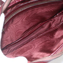 CARTIER Must Line Shoulder Bag Leather Bordeaux Gold Auth am10220-11