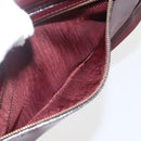 CARTIER Must Line Shoulder Bag Leather Bordeaux Gold Auth am10220-21