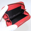 GUCCI GG Canvas Guccissima Coin Purse Leather Red Gold 324801 Auth am10224V-9