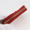 GUCCI GG Canvas Guccissima Coin Purse Leather Red Gold 324801 Auth am10224V-5