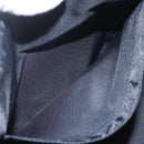 BURBERRY Nova Check Blue Label Shoulder Bag Nylon Black Silver Auth am10226V-20