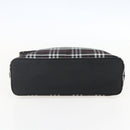 BURBERRY Nova Check Blue Label Shoulder Bag Nylon Black Silver Auth am10226V-5