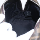 FENDI Zucca Canvas Clutch Bag PVC Black Brown Auth am10229V-15