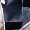 FENDI Zucca Canvas Clutch Bag PVC Black Brown Auth am10229V-17