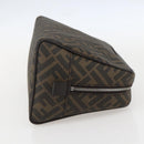 FENDI Zucca Canvas Clutch Bag PVC Black Brown Auth am10229V-5