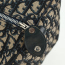 Christian Dior Trotter Canvas Mini Boston Bag Navy Silver Auth am10233-18