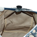 Christian Dior Trotter Canvas Mini Boston Bag Navy Silver Auth am10233-20