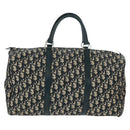Christian Dior Trotter Canvas Mini Boston Bag Navy Silver Auth am10233-13