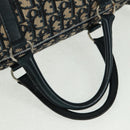 Christian Dior Trotter Canvas Mini Boston Bag Navy Silver Auth am10233-8