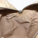 Christian Dior Trotter Canvas Flower Shoulder Bag PVC Beige Silver Auth am10236-20