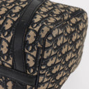 Christian Dior Trotter Canvas Boston Bag Navy Silver Auth am10238-15