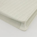 VALENTINO V stitch Shoulder Bag Leather White Gold Auth am10239-15