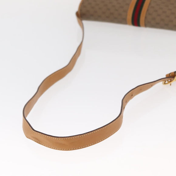 GUCCI Micro GG Supreme Web Sherry Line Bag PVC Beige 001 904 0915 Auth am10240