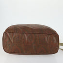 ETRO Paisley Boston Bag PVC 2way Bordeaux Gold Auth am10241-11
