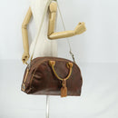 ETRO Paisley Boston Bag PVC 2way Bordeaux Gold Auth am10241-25