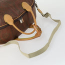 ETRO Paisley Boston Bag PVC 2way Bordeaux Gold Auth am10241-7