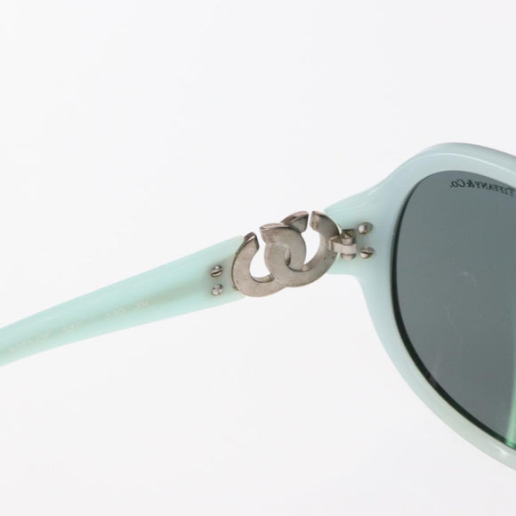 TIFFANY&Co. Sunglasses Plastic Baby blue Auth am10242