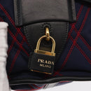 PRADA Hand Bag Nylon Leather 2way Multicolor Gold Auth am10244SAM-14