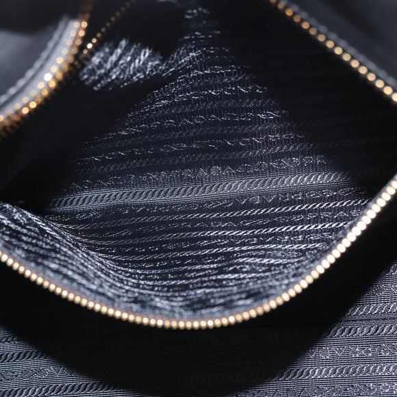 PRADA Hand Bag Nylon Leather 2way Multicolor Gold Auth am10244SAM