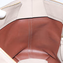 Chloe C Tote Bag Leather Beige Gold Auth am10250V-19