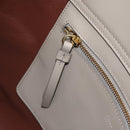 Chloe C Tote Bag Leather Beige Gold Auth am10250V-20