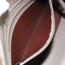 Chloe C Tote Bag Leather Beige Gold Auth am10250V-21