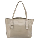 Chloe C Tote Bag Leather Beige Gold Auth am10250V-3