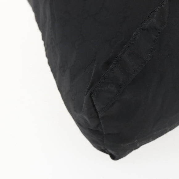 GUCCI GG Backpack Nylon Black Silver 223670 Auth am10253V