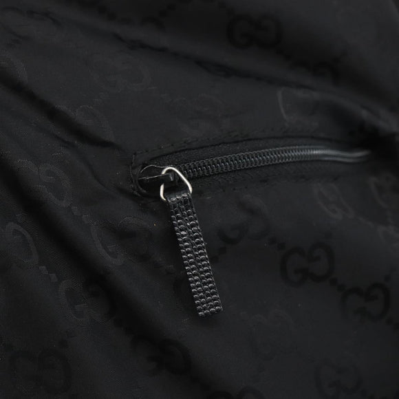 GUCCI GG Backpack Nylon Black Silver 223670 Auth am10253V