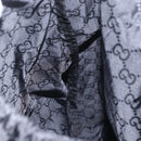 GUCCI GG Backpack Nylon Black Silver 223670 Auth am10253V-23