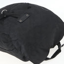 GUCCI GG Backpack Nylon Black Silver 223670 Auth am10253V-6