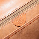 CELINE Macadam Canvas Hand Bag PVC Leather 2way Brown Gold Auth am10255V-19