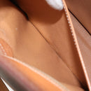 CELINE Macadam Canvas Hand Bag PVC Leather 2way Brown Gold Auth am10255V-25