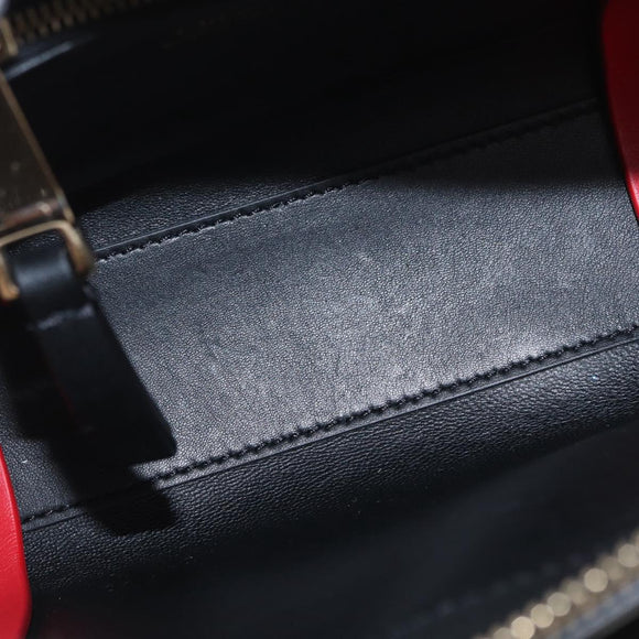 Chloe Edith Shoulder Bag Leather Black Gold Auth am10259V