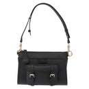 Chloe Edith Shoulder Bag Leather Black Gold Auth am10259V-2