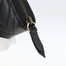 GUCCI GG Marmont Round Long Wallet Leather Black 443123 Auth am10264V-12