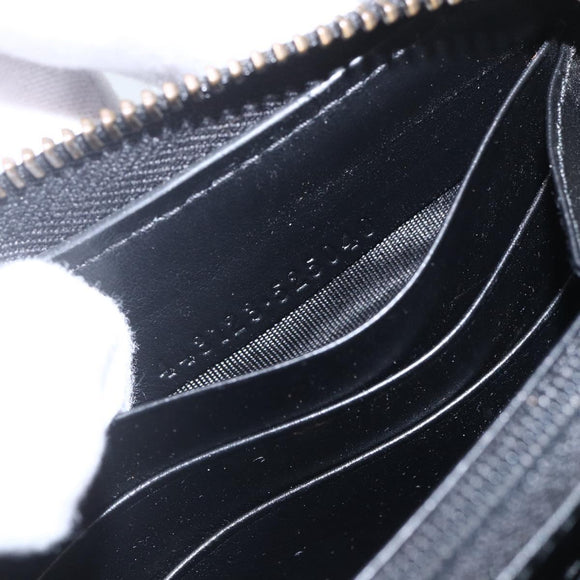 GUCCI GG Marmont Round Long Wallet Leather Black 443123 Auth am10264V