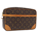 LOUIS VUITTON Monogram Compiegne 28 Clutch Bag M51845 LV Auth am10267-1