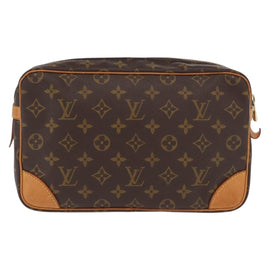 LOUIS VUITTON Monogram Compiegne 28 Clutch Bag M51845 LV Auth am10267 - 0