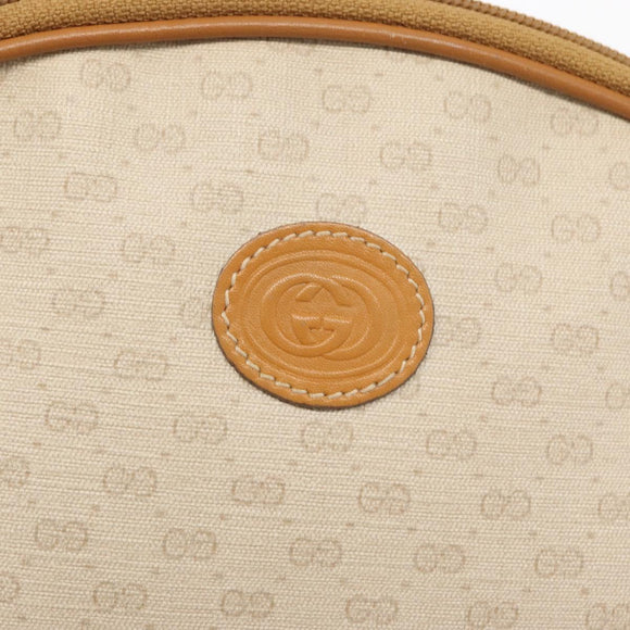 GUCCI Micro GG Supreme Shoulder Bag PVC Ivory Gold 007 89 0094 Auth am10270