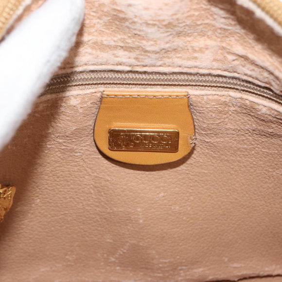 GUCCI Micro GG Supreme Shoulder Bag PVC Ivory Gold 007 89 0094 Auth am10270