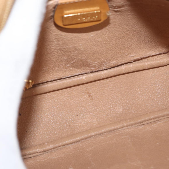 GUCCI Micro GG Supreme Shoulder Bag PVC Ivory Gold 007 89 0094 Auth am10270