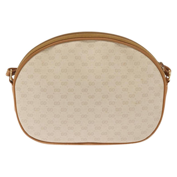 GUCCI Micro GG Supreme Shoulder Bag PVC Ivory Gold 007 89 0094 Auth am10270