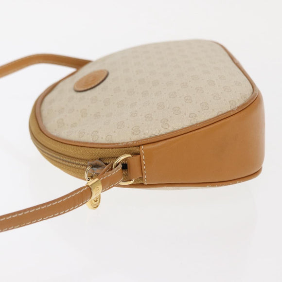 GUCCI Micro GG Supreme Shoulder Bag PVC Ivory Gold 007 89 0094 Auth am10270
