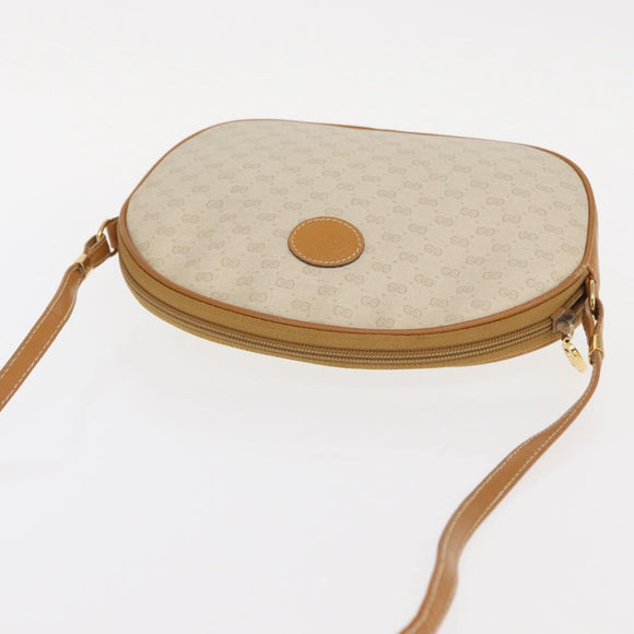 GUCCI Micro GG Supreme Shoulder Bag PVC Ivory Gold 007 89 0094 Auth am10270