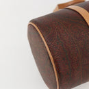 ETRO Paisley Hand Bag PVC Bordeaux Auth am10272V-13